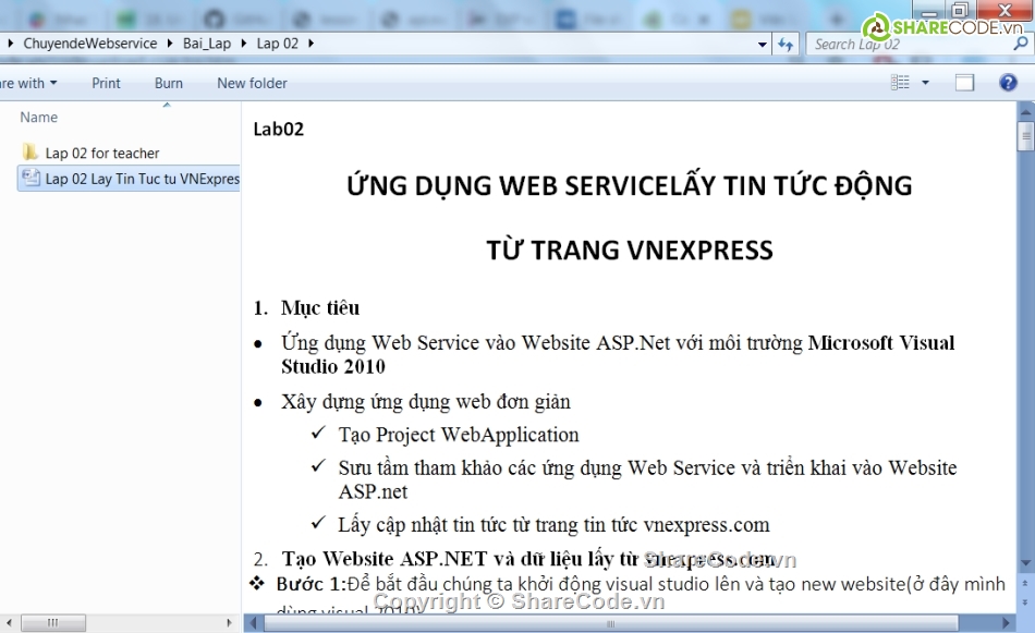 web service,Lap web services,5 bài LAP thực hành,World Wide Web Consortium,Chuyên đề Webservice